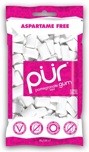Picture of PUR Gum PUR Pomegranate Mint Gum, 55Pc Bag