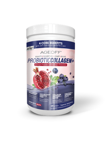 Picture of Nuvocare Health Sciences Nuvocare Health Sciences ProbioticCollagen+, Blueberry-Pomegranate 195g