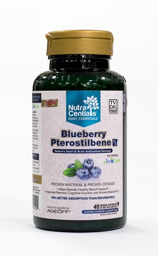 Picture of Nuvocare Health Sciences Nuvocare Health Sciences NutraCen Blueberry Pterostilbene Nx, 45 Veggie Capsules