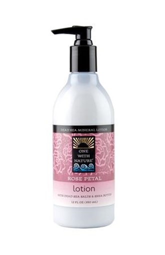 Picture of One With Nature One With Nature Hand & Body Lotion, Rose Petal 350ml