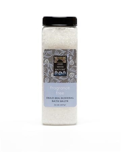 Picture of One With Nature One With Nature Detox Fragrance Free Bath Salts, 907g