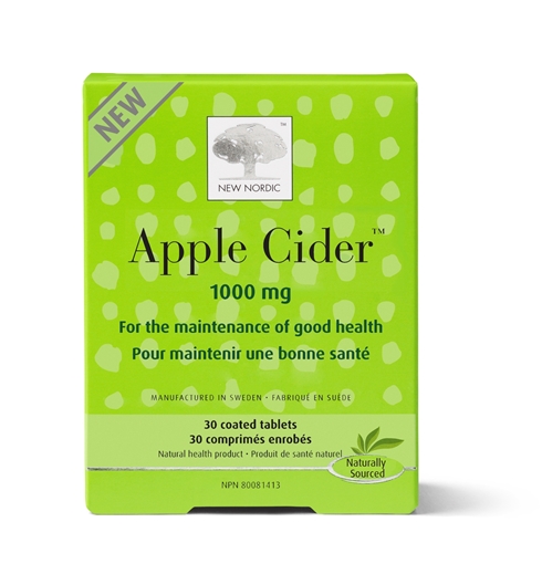 Picture of New Nordic Apple Cider 1000 mg, 30 Tablets