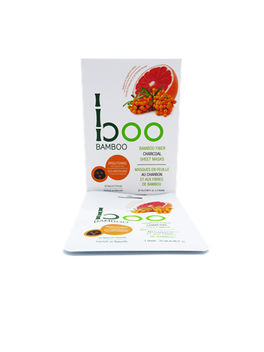 Picture of Boo Bamboo Boo Bamboo Brightening Sheet Mask, 3-Pack Set (25ml Each)
