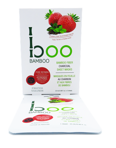 Picture of Boo Bamboo Boo Bamboo Pore Refining Sheet Mask, 3 Pack Set (25ml Each)