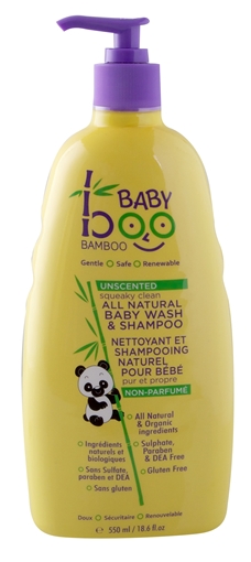 Picture of Boo Bamboo Boo Bamboo Natural Baby Shampoo & Body Wash, Unscented 550ml