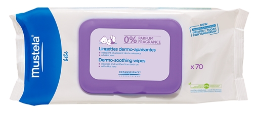 Picture of Mustela Canada Mustela Canada Dermo Soothing Wipes Unscented, 70 pack