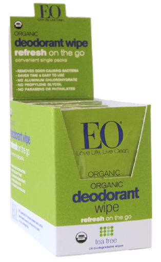 Picture of EO Products EO Products Deodorant Tea Tree Wipes, 6 Wipes
