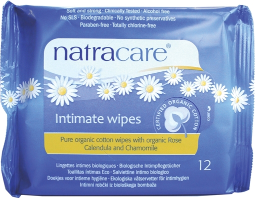 Picture of Natracare Natracare Organic Intimate Wipes, 12 Count