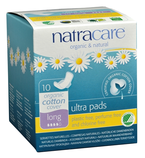 Picture of Natracare Natracare Ultra Pads with Wings, Long 10 Count