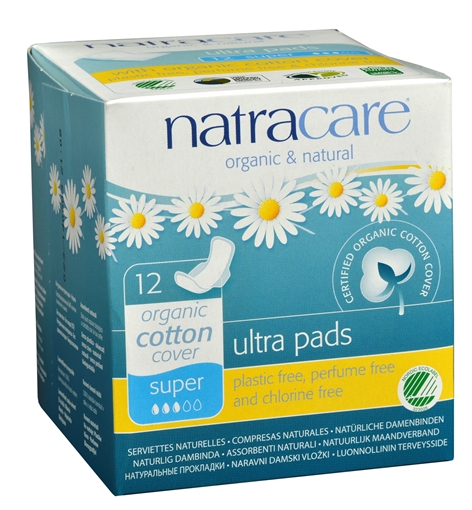 Picture of Natracare Natracare Ultra Pads with Wings, Super 12 Count