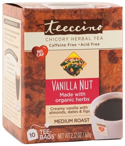 Picture of Teeccino Teeccino Vanilla Nut Herbal Tea, 10 Bags