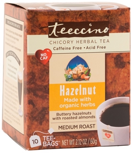 Picture of Teeccino Teeccino Hazelnut Herbal Tea, 10 Bags