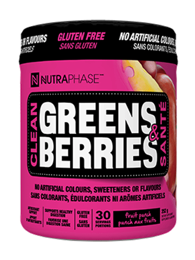 Picture of Nutraphase Nutraphase Clean Greens & Berries Superfood, Fruit Punch 252g