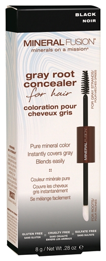 Picture of Mineral Fusion Mineral Fusion Gray Root Concealer, Black 8g