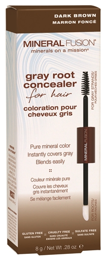 Picture of Mineral Fusion Mineral Fusion Gray Root Concealer, Dark Brown 8g