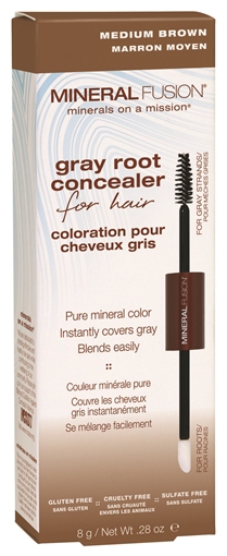Picture of Mineral Fusion Mineral Fusion Gray Root Concealer, Medium Brown 8g