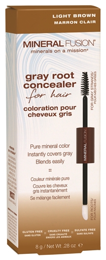 Picture of Mineral Fusion Mineral Fusion Gray Root Concealer, Light Brown 8g