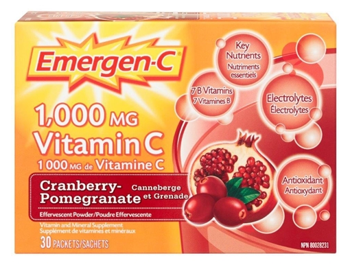 Picture of Emergen-C Cranberry Pomegranate , 30 Packets