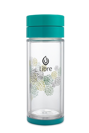 Picture of Libre Infusers Libre Infusers Starburst Glass Infuser, Turquoise 420ml
