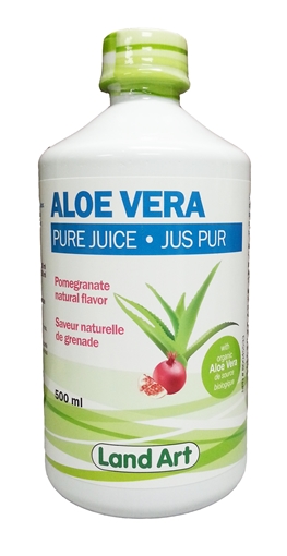 Picture of Land Art Land Art Aloe Vera Pure Juice, Pomegranate 500ml