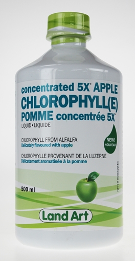 Picture of Land Art Land Art Chlorophyll(e) Concentrated 5X Liquid, Apple 500mL
