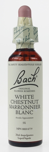 Picture of Bach Bach White Chestnut Flower Remedy, 20ml