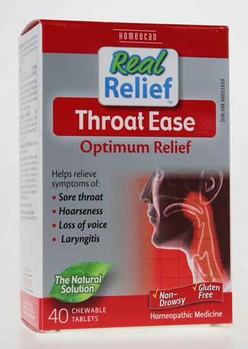 Picture of Homeocan Homeocan Real Relief Throat Ease, 40 Tablets
