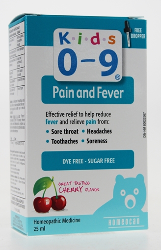 Picture of Homeocan Homeocan Kids 0-9 Pain & Fever, 25ml