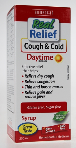 Picture of Homeocan Homeocan Real Relief Cough & Cold Daytime Syrup, 250ml