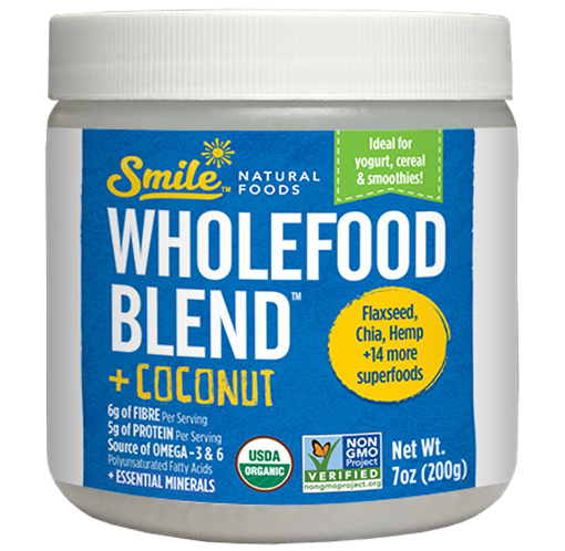 Picture of Smile Natural Foods™ Smile Natural Foods Wholefood Blend, Coconut 200g