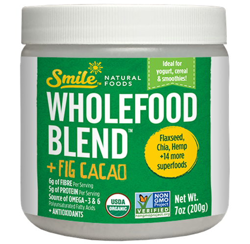 Picture of Smile Natural Foods™ Smile Natural Foods Wholefood Blend, Fig Cacao 200g