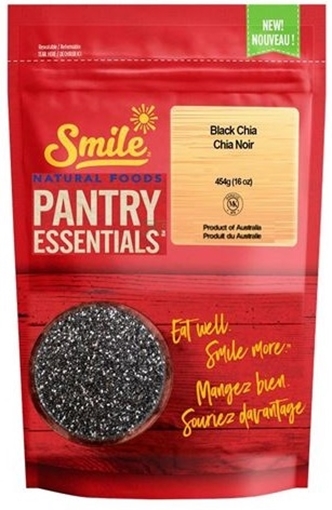 Picture of Smile Natural Foods™ Smile Natural Foods Black Chia Seeds, 454g