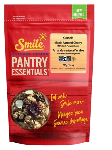 Picture of Smile Natural Foods™ Smile Natural Foods Maple Almond Cherry Artisan Granola, 375g