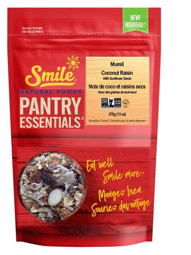 Picture of Smile Natural Foods™ Smile Natural Foods Coconut Raisin Muesli, 375g