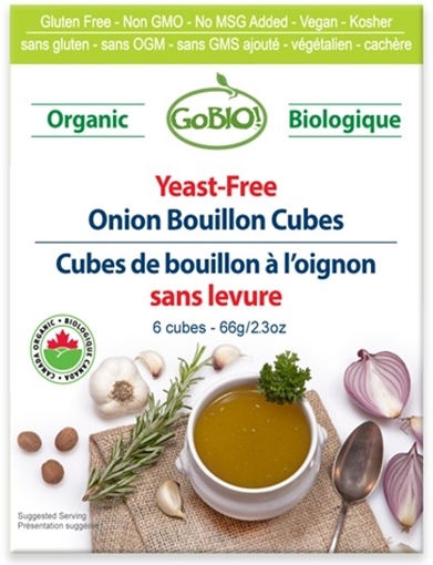 Picture of GoBIO! Organics GoBIO! Yeast-Free Organic Bouillon Cubes, Onion 66g