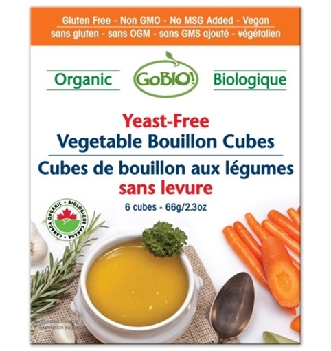Picture of GoBIO! Organics GoBIO! Yeast-Free Organic Bouillon Cubes, Vegetable 66g