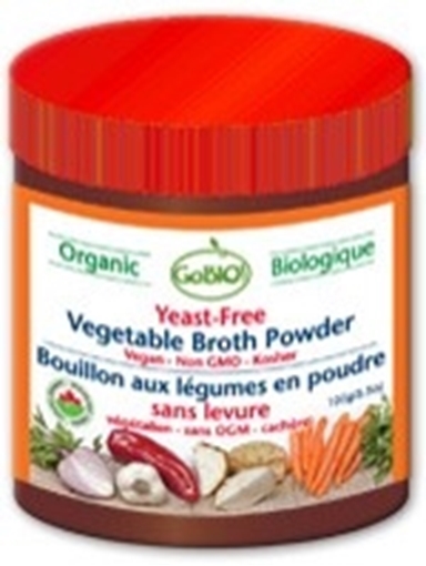 Picture of GoBIO! Organics GoBIO! Yeast-Free Organic Vegetable Broth Powder, 100g