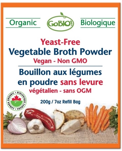 Picture of GoBIO! Organics GoBIO! Yeast-Free Organic Vegetable Broth Powder, 200g