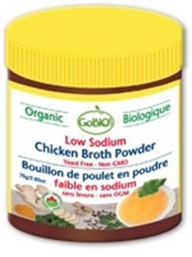 Picture of GoBIO! Organics GoBIO! Low Sodium Organic Chicken Broth Powder, 75g
