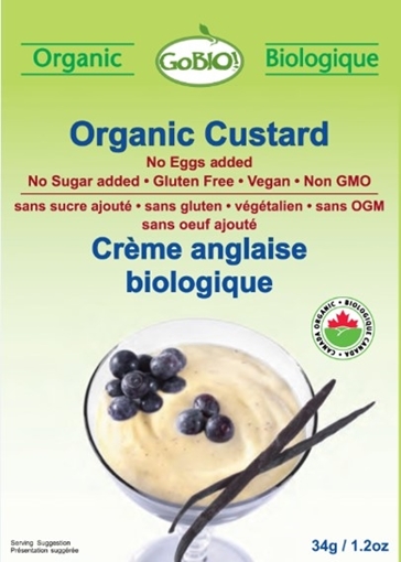 Picture of GoBIO! Organics Organic Custard, 12x34g