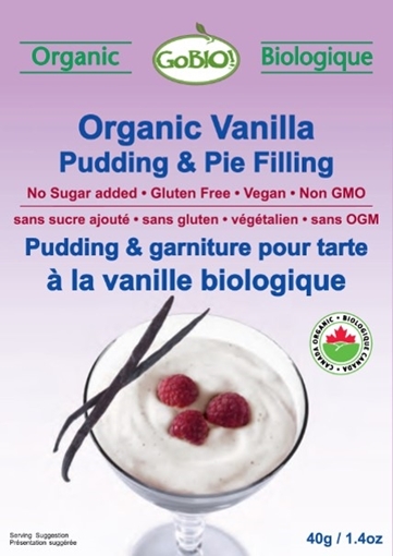 Picture of GoBIO! Organics Organic Pudding, Vanilla 12x40g