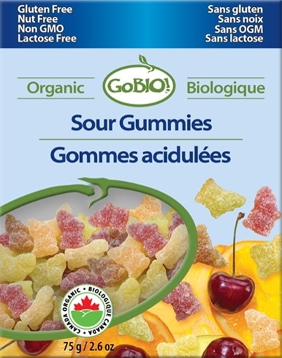 Picture of GoBIO! Organics GoBIO! Organic Sour Gummies, 75g