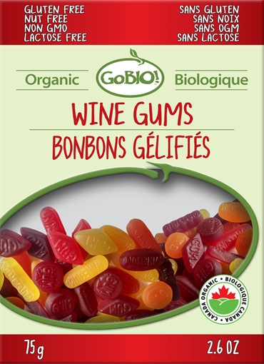 Picture of GoBIO! Organics GoBIO! Organic Wine Gums, 75g