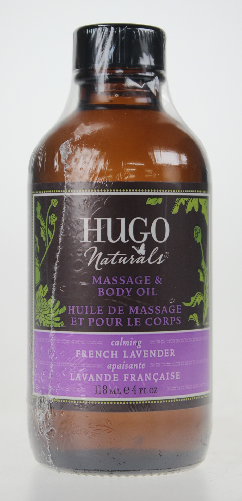 Hugo Naturals Massage & Body Oil, French Lavender 118ml
