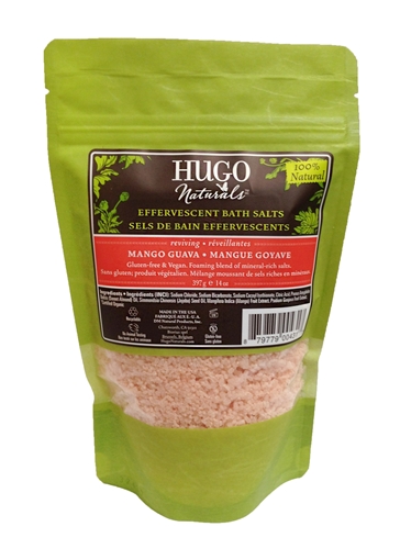 Picture of Hugo Naturals Hugo Naturals Effervescent Bath Salts, Mango & Guava 397g