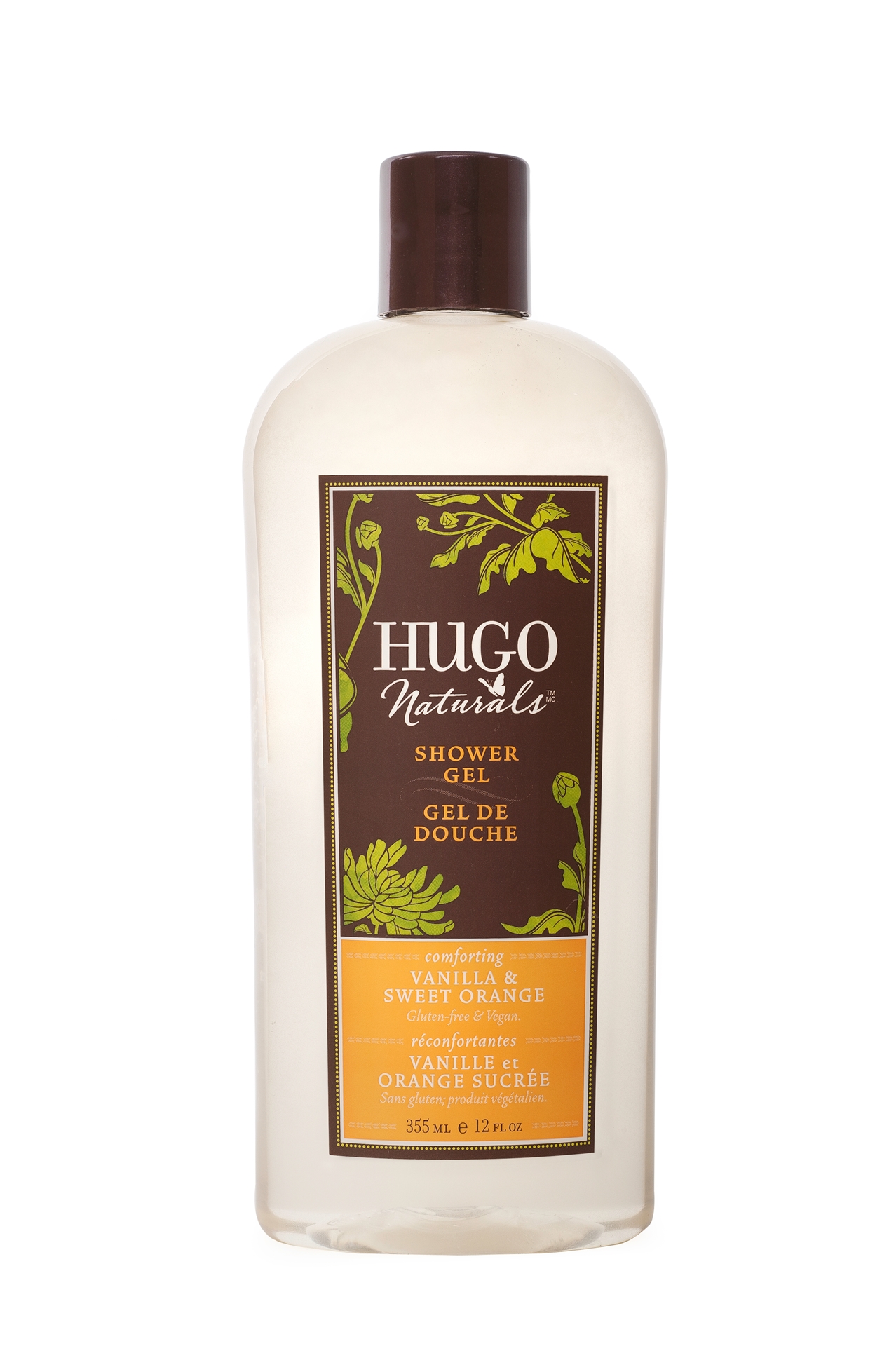 Hugo Naturals Shower Gel, Vanilla & Sweet Orange 354ml