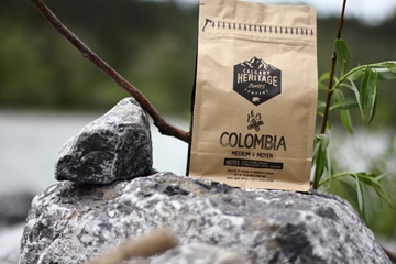 Picture of  Colombian whole bean coffee, MED 340 Grams