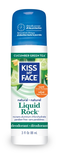 Picture of Kiss My Face Kiss My Face Liquid Rock Roll-On Deodorant, Cucumber Green Tea 88ml