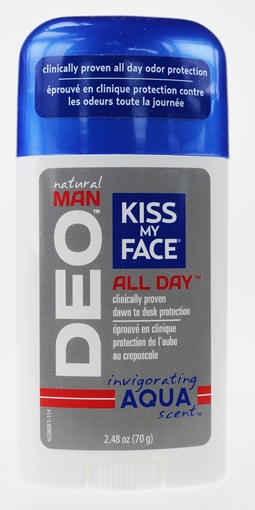 Picture of Kiss My Face Kiss My Face Natural Man Aqua Deodorant, 70g