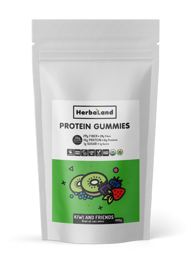 Picture of Herbaland Herbaland Protein Gummies, Kiwi & Friends 600g